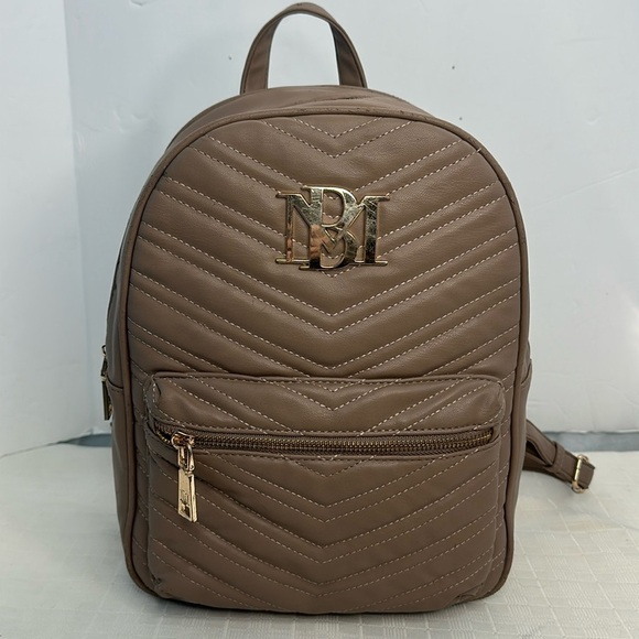 Badgley Mischka Quilted Backpack Purse Bag - Picture 1 of 10